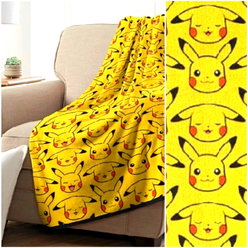 New Pokémon This is Pika Plush Throw Blanket 46" x 60"